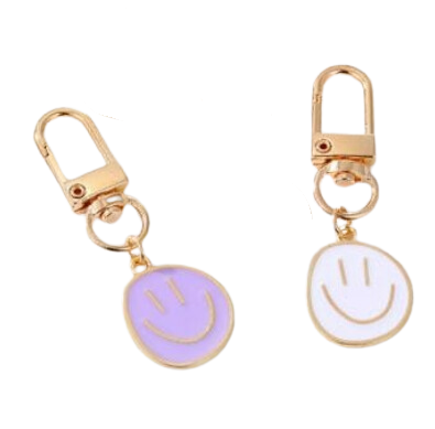 Smiley Face Key Ring