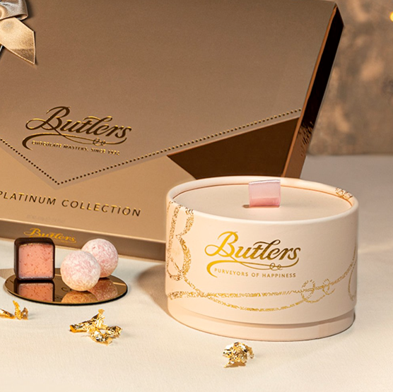 Butlers Pink Marc de Champagne Truffle Powder Puff