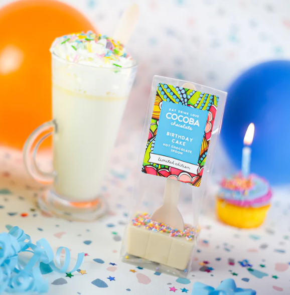 Birthday Cake Hot Chocolate Spoon l Birthday Gift Box Delivered