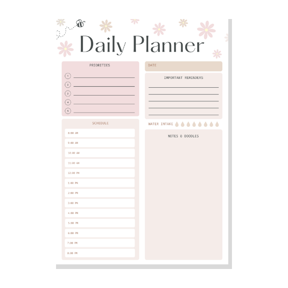 Daily Planner Notepad