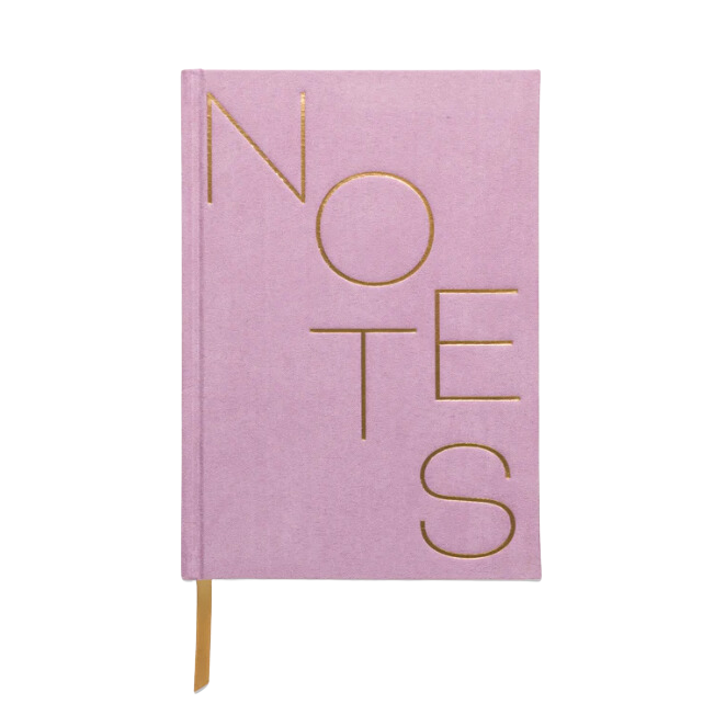 Hard Cover Suede Cloth Journal