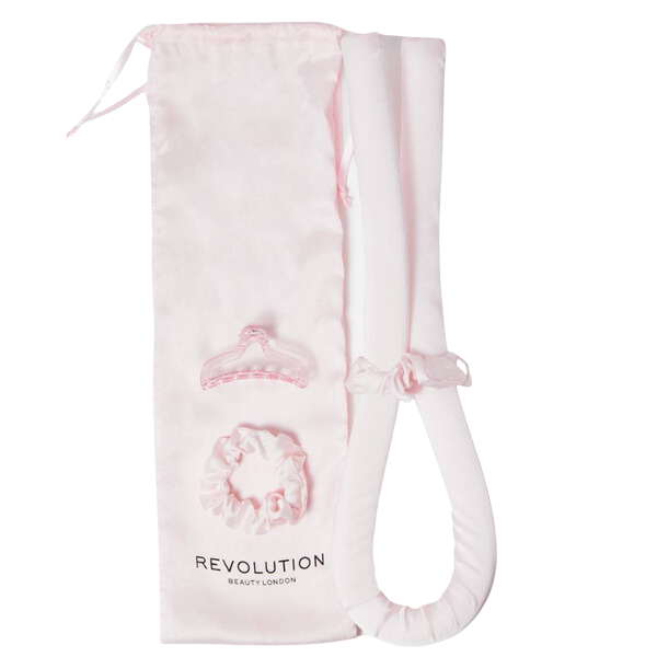 satin hair curling set