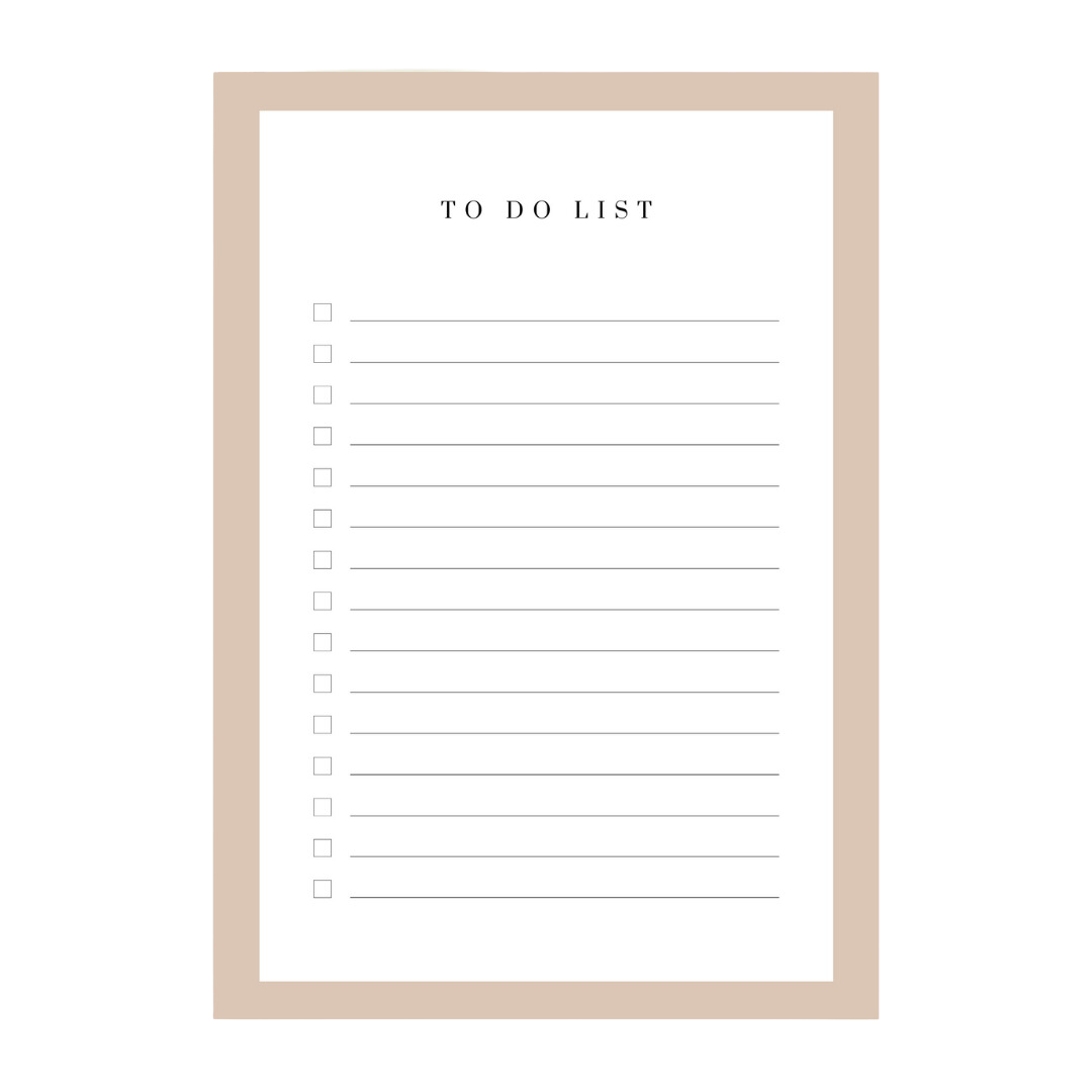 To Do List Notepad l Desk Planner