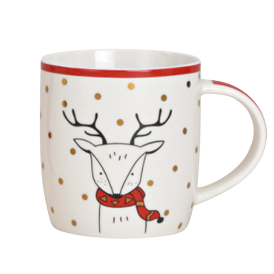 Red Ceramic Christmas Mug