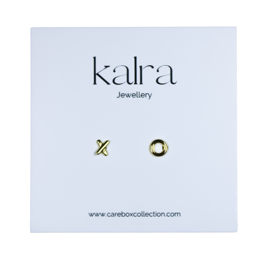 XO Gold Earrings l Gifts Ireland