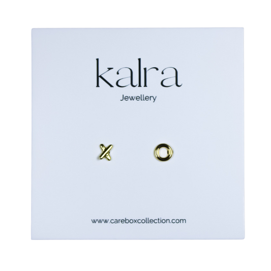 XO Gold Earrings l Gifts Ireland