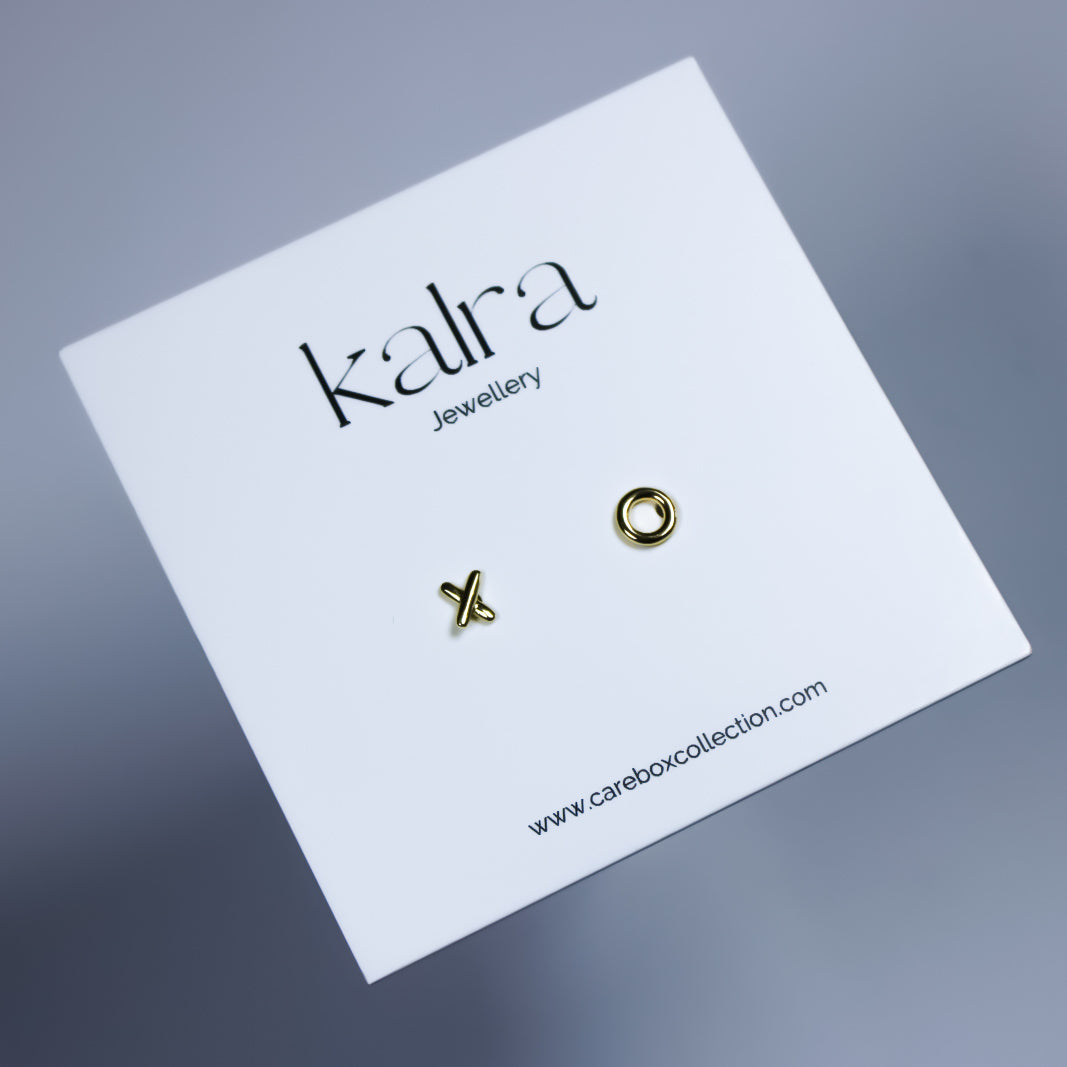 XO Gold Earrings l Gifts Ireland