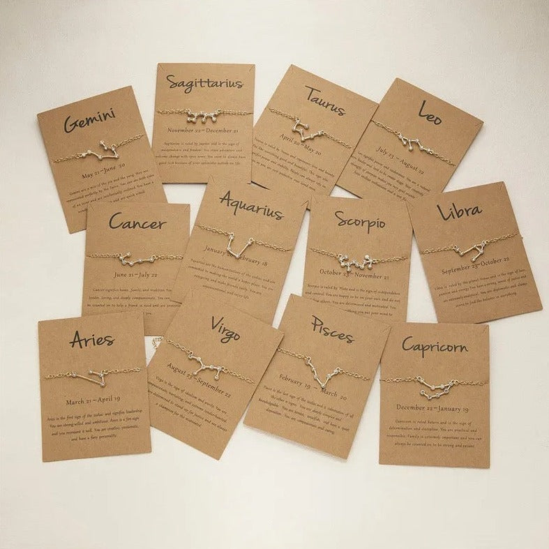 Zodiac Sign Bracelet | Gold