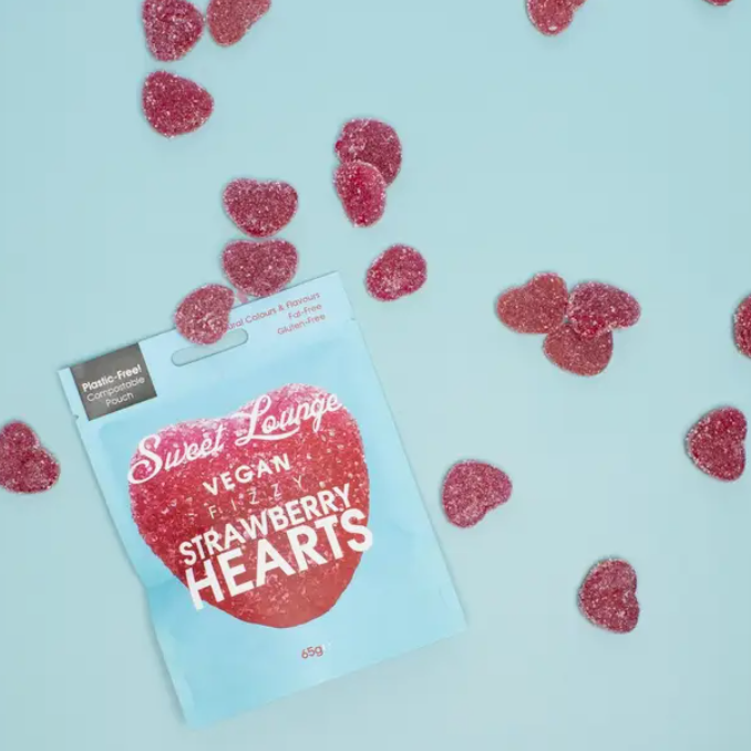 Fizzy Strawberry Hearts