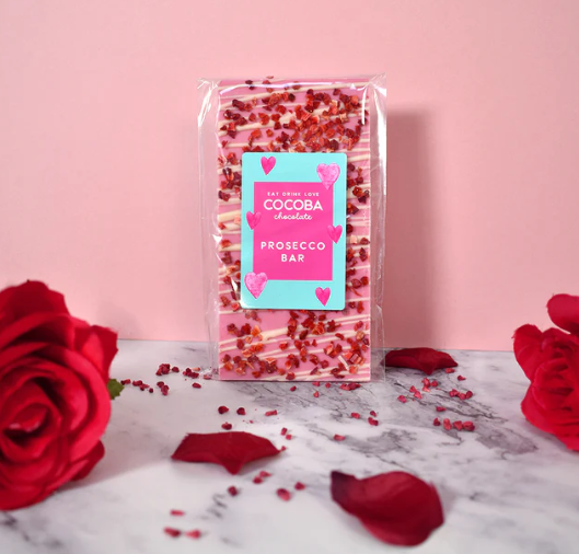 Prosecco Flavoured White Chocolate Bar