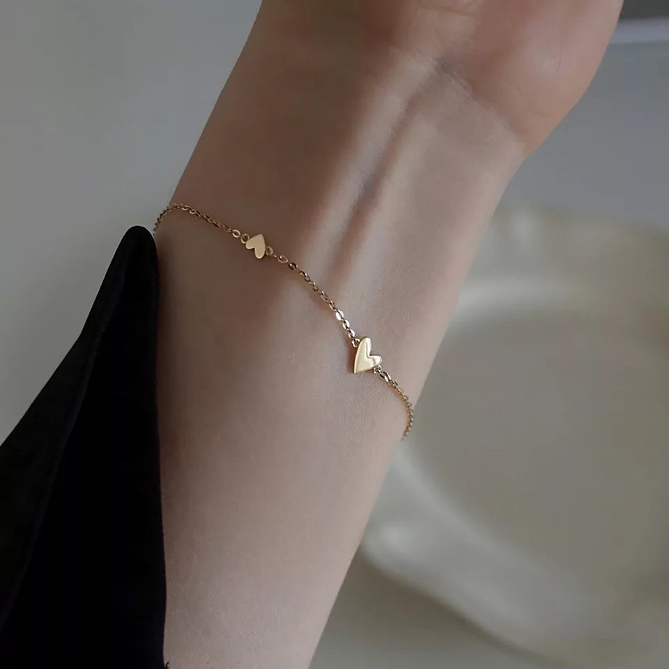 Gold Heart Bracelet Ireland