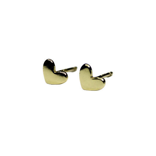 Gold Heart Earrings